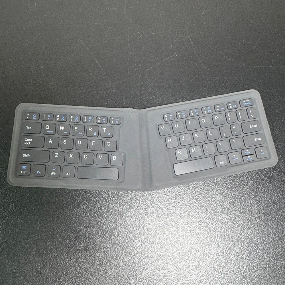 iClever IC-BK06 Foldable Bluetooth Keyboard Ergonomic Wireless Gray HB188D